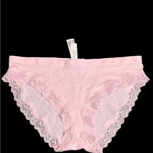 Victoria's Secret Light Pink Lace Panties SIZE XL